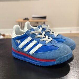 Adidas Kids Blue and Red Sneakers